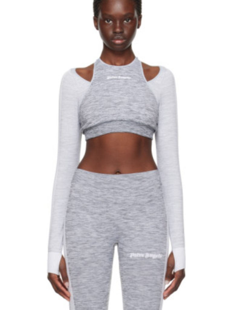 Palm Angels Gray Seamless Top (Nwt) Size Xs
